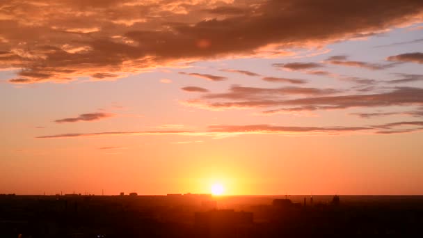 Puesta Sol Sobre Ciudad Ryazan Una Noche Verano — Vídeos de Stock