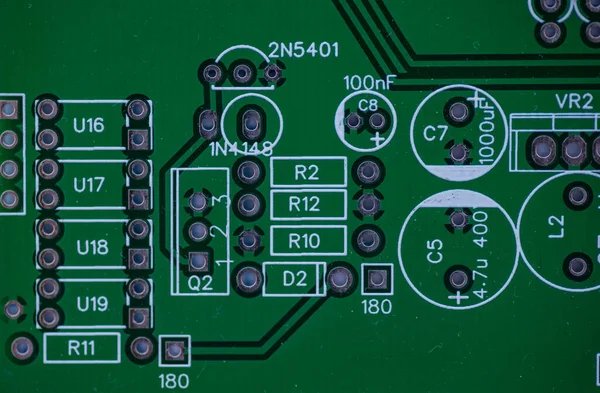 Macro Foto Chip — Fotografia de Stock