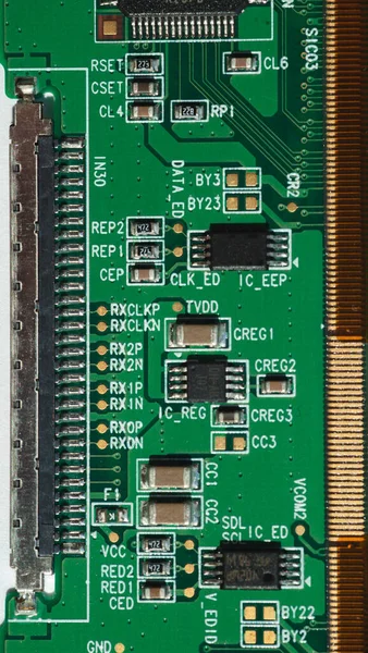 Macro Fénykép Laptop Chip Helyet Írás — Stock Fotó