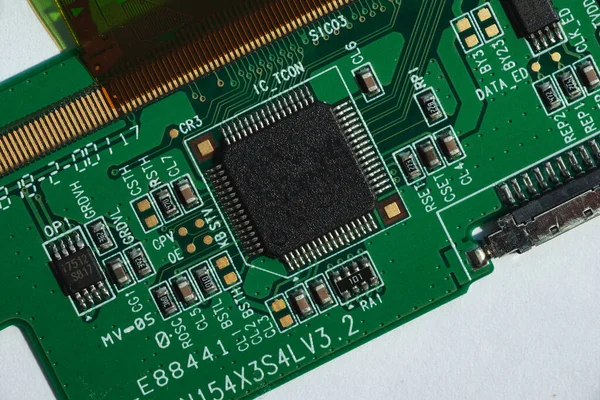 Macro Fénykép Laptop Chip Helyet Írás — Stock Fotó