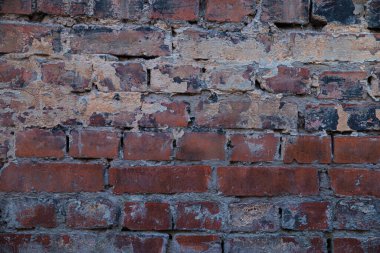 Renk boyalı eski tuğla işçiliğinin dokusu