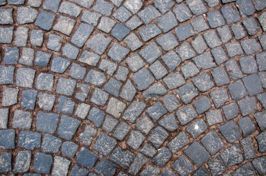Eski kaldırım levhalarının dokusu