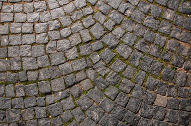 Eski kaldırım levhalarının dokusu