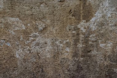 Beton duvar dokusu ve yakın plan boya dökülmesi.