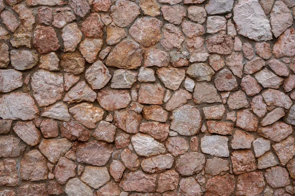 Textura Pared Piedra Hecha Piedras Grises — Foto de Stock