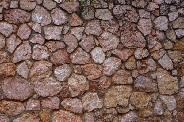 Textura Pared Piedra Hecha Piedras Grises — Foto de Stock