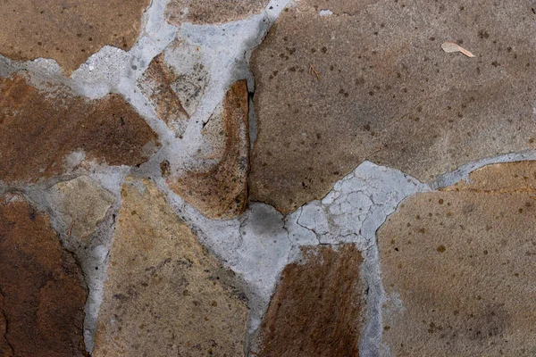Textur Der Steinmauer Aus Grauen Steinen — Stockfoto