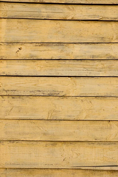 Struktur Eines Gelben Zauns Aus Holzbrettern — Stockfoto