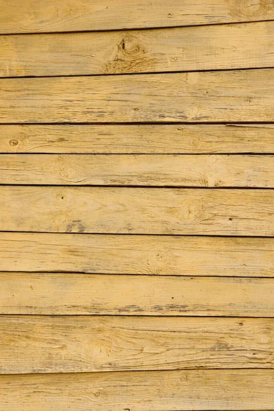 Textura Uma Cerca Amarela Feita Tábuas Madeira — Fotografia de Stock