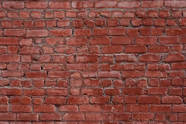 Macro texture of a beautiful red brickwork.