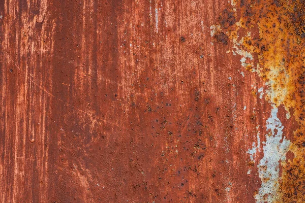 Macro Texture Peeled Paint Rusty Iron Closeup — Stock Photo, Image