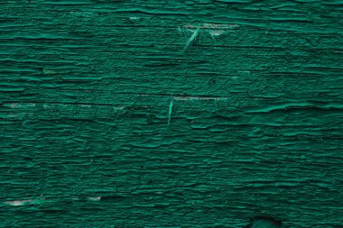 Tahtadaki çatlak yeşil boyanın makro dokusu