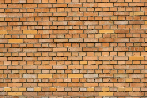 Textura Parede Tijolo Tijolos Amarelo Laranja — Fotografia de Stock