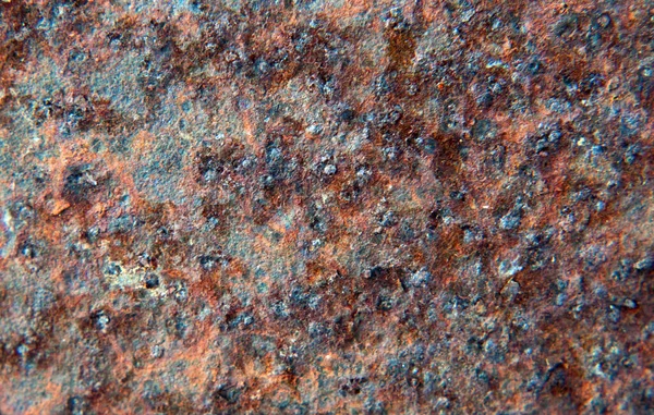 Texture Rusty Iron Sheet Closeup — Stock Photo, Image