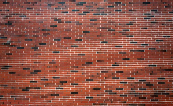 Neues Ziegelmauerwerk Aus Rotem Ziegel — Stockfoto