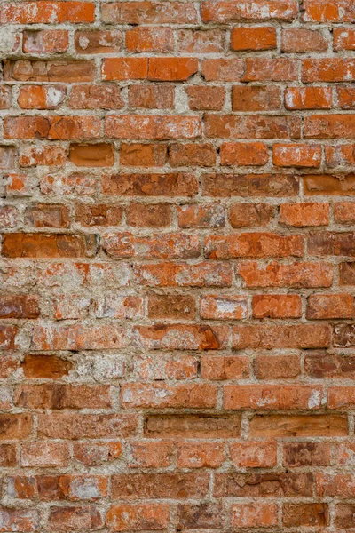 Macro Textuur Van Oude Rode Bakstenen Muur — Stockfoto