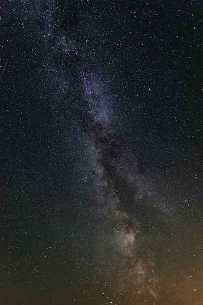 Voie Lactée Dans Ciel Étoilé Été — Photo