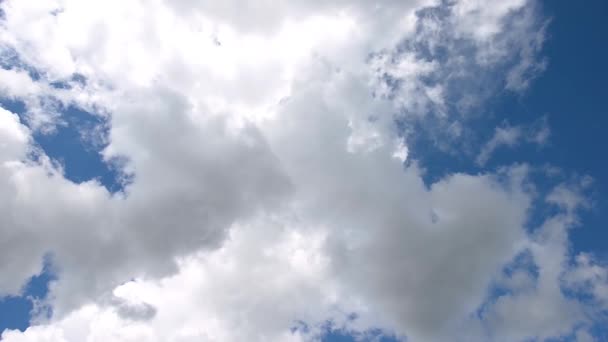 Timelapse Rain Clouds Float Different Directions — Stock Video