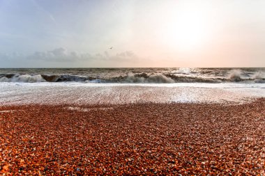 arka plan olarak deniz dalgalarının doğal görünümü