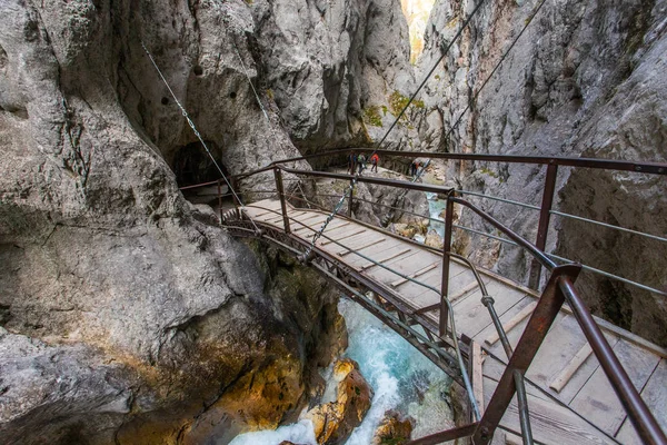 Γέφυρα Πάνω Από Hammersbach Στη Βαυαρία — Φωτογραφία Αρχείου