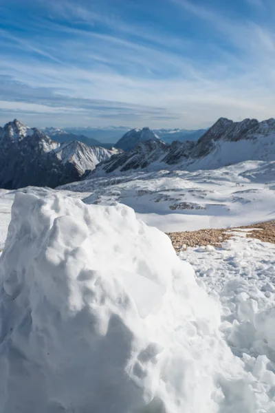 Vista Panorámica Hermosas Montañas Nevadas Invierno — Foto de Stock