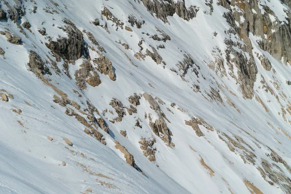 Vista Panorâmica Das Montanhas Nevadas Fundo — Fotografia de Stock