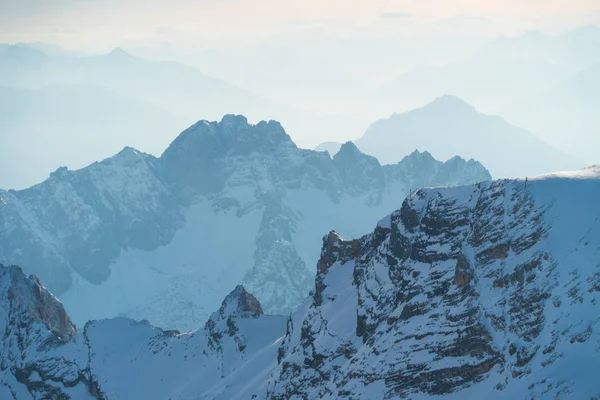 Живописный Вид Заснеженные Горы — стоковое фото