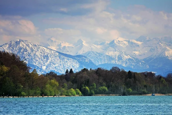 Vue Panoramique Belle Nature Toile Fond — Photo