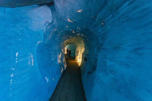 Blick Auf Die Eishöhle Rhonegletscher — Stockfoto