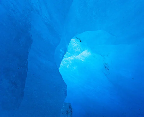 Vista Panoramica Della Grotta Ghiaccio Sul Ghiacciaio Del Rodano — Foto Stock