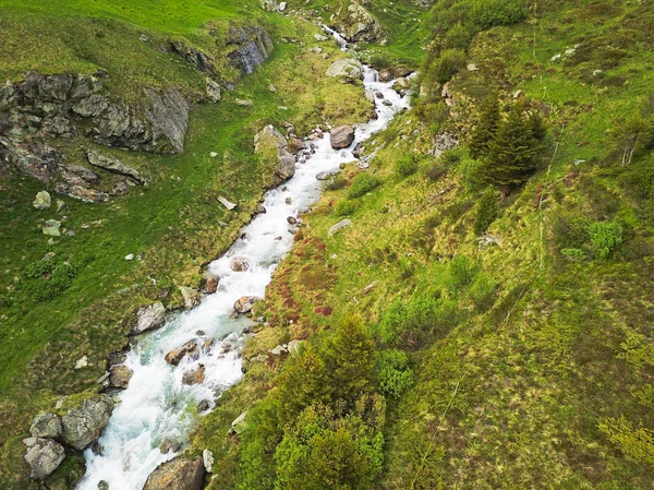 Vista Panorâmica Belas Montanhas Alpes Suíça — Fotografia de Stock