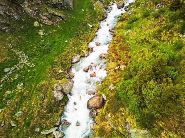 Vista Panoramica Belle Montagne Alpi Svizzera — Foto Stock