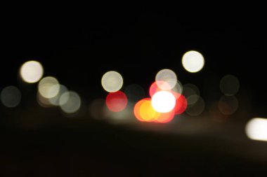 Bokeh gece yolunun manzarası