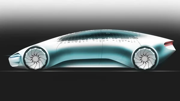 Concepto Coche Eléctrico Aerodinámico Futurista — Foto de Stock