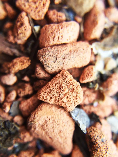 Orange Porous Stones Closeup View — Stock Photo, Image