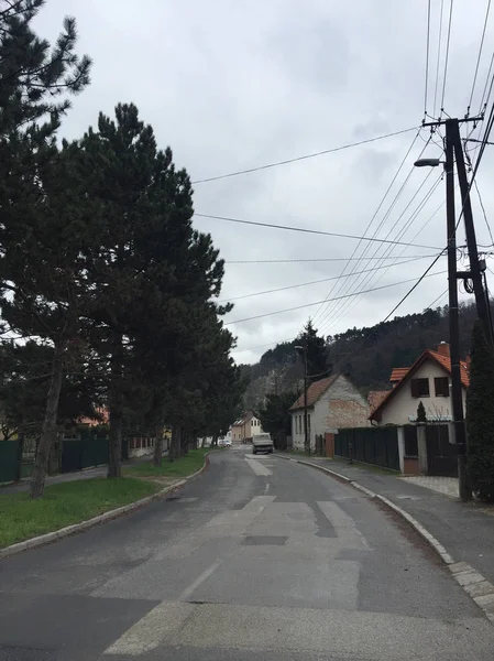 Straße Dorf Malerische Aussicht — Stockfoto