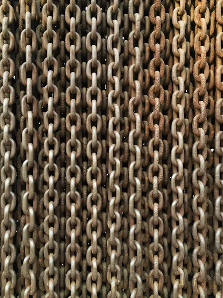 Grungy Pattern Rusty Chains — Stock Photo, Image