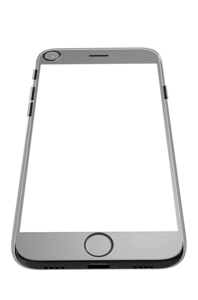 Weergegeven Beeld Van Smartphone Witte Achtergrond — Stockfoto