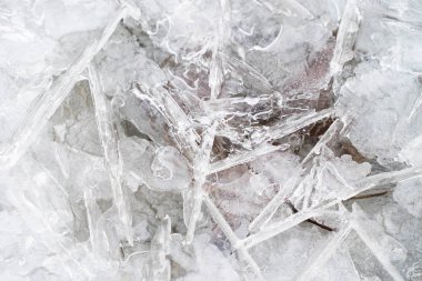 arka plan için dondurulmuş göl yüzeyi yakın çekim