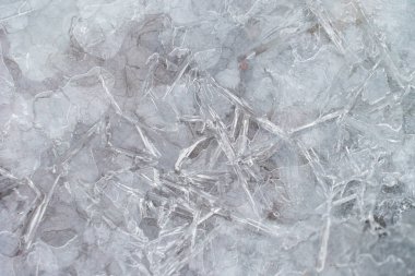 arka plan için dondurulmuş göl yüzeyi yakın çekim