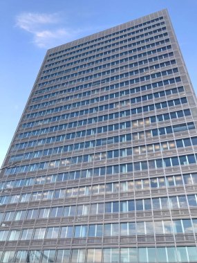 Modern bina dış görünüş, dış görünüş. Şehir mimarisi.