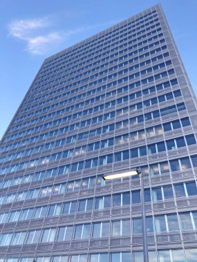 Modern bina dış görünüş, dış görünüş. Şehir mimarisi.