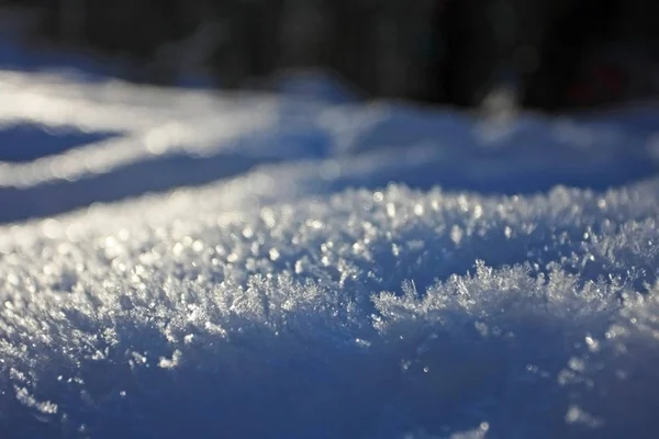 Snötäckt Mark Vintertid — Stockfoto