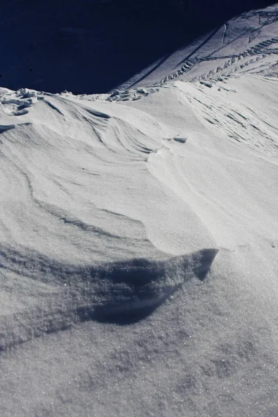 Terreno Innevato Periodo Invernale — Foto Stock