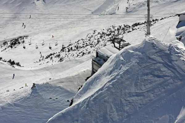 美丽的雪山风景的风景拍摄背景 — 图库照片