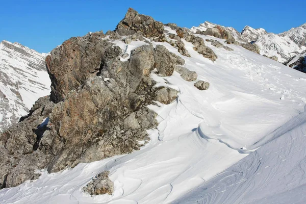 Scenic Shot Beautiful Snowy Mountain Landscape Background — Stock Photo, Image