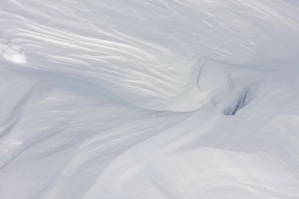 Neve Coberto Chão Tempo Inverno — Fotografia de Stock