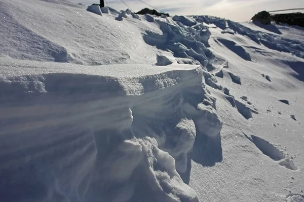 Colpo Scenico Bellissimo Paesaggio Montano Innevato Sfondo — Foto Stock