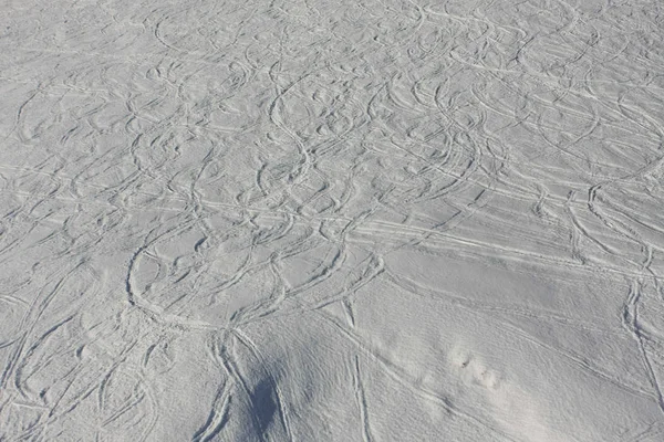 Terreno Innevato Periodo Invernale — Foto Stock