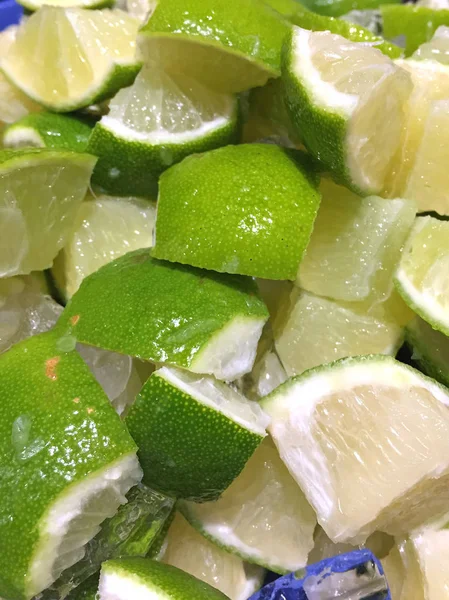 Closeup View Aloe Vera Ice Cubes — Stockfoto